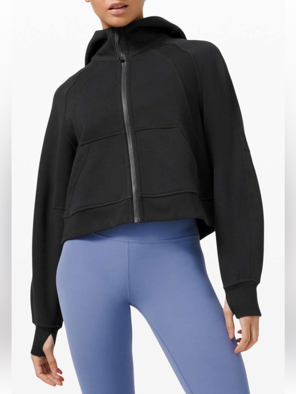 Lululemon Full Zip Cropped Scuba Hoodie Xs/ S